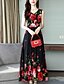 cheap Print Dresses-Women&#039;s A-Line Dress Sleeveless Solid Colored Black M L XL XXL
