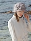 preiswerte Partyhut-Fascinators Hüte Fischerhut aus 100 % Leinen Melbourne Cup elegante romantische Hochzeit mit Kopfbedeckung aus Federn