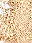 cheap Wedding Accessories-Hats Straw Sun Hat Casual Daily Wear With Pure Color Headpiece Headwear