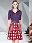cheap Print Dresses-Women&#039;s A-Line Dress Short Sleeve Color Block Solid Colored Patchwork Print V Neck Shirt Collar Basic Elegant Slim Purple S M L XL XXL 3XL
