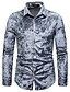 preiswerte Herrenhemden-Men&#039;s Shirt Solid Colored Long Sleeve Casual Tops White Black Light gray