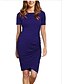 cheap Maternity Wear-Women&#039;s Sheath Dress Short Sleeve Maternity Cotton Black Blue Wine Green S M L XL / Above Knee