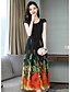 cheap Print Dresses-Women&#039;s A-Line Dress Sleeveless Geometric Orange S M L XL XXL