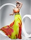 Χαμηλού Κόστους Φορέματα Χορού Αποφοίτησης-Ίσια Γραμμή Όμορφη Πλάτη Λουλουδάτο Χοροεσπερίδα Επίσημο Βραδινό Στρατιωτικός Χορός Φόρεμα Λουριά Αμάνικο Μακρύ Σιφόν με Πλισέ Χάντρες Σχέδιο / Στάμπα 2020
