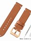 cheap Leather Watch Bands-Genuine Leather / Calf Hair Watch Band Black / Red / Brown Other 2.2cm / 0.9 Inches / 2.4cm / 0.94 Inches