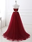 cheap Prom Dresses-A-Line Elegant Quinceanera Prom Valentine&#039;s Day Dress Strapless Sleeveless Chapel Train Satin with Crystals 2022