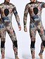 voordelige Wesuits, duikpakken &amp; rashguard shirts-MYLEDI Voor heren Volledig natpak 3 mm SCR Neopreen Duikpakken Thermisch Warm UPF50+ Sneldrogend Hoge Elasticiteit Lange mouw Achterrits - Zwemmen Duiken Surfen camouflage Lente Zomer Winter