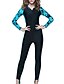cheap Rash Guards-SBART Women&#039;s Rash Guard Dive Skin Suit UPF50+ Breathable Quick Dry Full Body Bathing Suit Swimsuit Front Zip Swimming Diving Surfing Snorkeling Patchwork Spring Summer Autumn