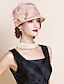 billiga Partyhatt-fascinators hattar 100% linne hink hatt melbourne cup elegant romantiskt bröllop med fjäder huvudbonader huvudbonader
