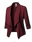 cheap Women&#039;s Blazer&amp;Suits-Women&#039;s Blazer Blazer Causal Daily Solid Colored Open Front Regular Fit Polyester Men&#039;s Suit Blue / Purple / Blushing Pink - V Neck / Winter