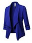 preiswerte Blazer für Damen-Damen Blazer Blazer Normal Alltag Solide Öffnung vorne Normale Passform Polyester Herren Anzug Blau / Purpur / Rosa - V-Ausschnitt / Winter
