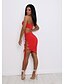 cheap Women&#039;s Two Piece Sets-Women&#039;s Boho Slim Short Set - Solid Colored, Drawstring Skirt Strap