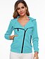 cheap Women&#039;s Coats &amp; Trench Coats-Women&#039;s Daily Basic Regular Coat, Solid Colored Hooded Long Sleeve Polyester Light Blue / Royal Blue / Dusty Rose