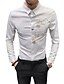 cheap Shirts-Men&#039;s Solid Colored Shirt Basic Casual White / Black