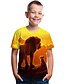 cheap T -skjorter og skjorter-Kids Toddler Boys&#039; Active Basic Geometric Print Print Short Sleeve Tee Yellow