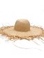 cheap Wedding Accessories-Hats Straw Sun Hat Casual Daily Wear With Pure Color Headpiece Headwear