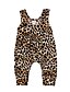 abordables אוברולים לתינוקות בנות-Baby Girls&#039; Active Basic Leopard Sleeveless Romper Rainbow / Toddler