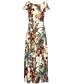 cheap Women&#039;s Dresses-Women&#039;s Maxi Sheath Dress - Floral Off Shoulder Beige S M L XL