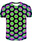 Χαμηλού Κόστους Ανδρικά 3D T-shirts-Ανδρικά Μπλουζάκι Γραφική Γεωμετρικό Στρογγυλή Λαιμόκοψη Causal Καθημερινά Στάμπα Κοντομάνικο Άριστος Κομψό στυλ street Εξωγκωμένος Θαλασσί Βυσσινί Πράσινο Ανοικτό / Καλοκαίρι
