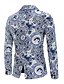 cheap Trench coat masculino-Men&#039;s Daily Wear EU / US Size Suits Jacket - Floral Shawl Lapel White / Long Sleeve