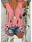 cheap Tank Tops &amp; Camis-Women&#039;s Plus Size Tank Top Floral Flower Print Round Neck Tops Basic Basic Top White Black Blushing Pink