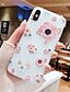 baratos Capas para iPhone-Capinha Para Apple iPhone XS / iPhone XR / iPhone XS Max Com Relevo / Estampada Capa traseira Flor TPU