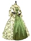 お買い得  ヒストリカル＆ビンテージコスチューム-Rococo Victorian Cocktail Dress Vintage Dress Dress Party Costume Masquerade Prom Dress Plus Size Long Length Plus Size Women&#039;s Ball Gown Plus Size Party Prom Dress