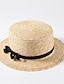 preiswerte Hochzeitsaccessoires-Stroh Hüte mit Einfarbig 1 Stück Normal / Freizeitskleidung Kopfschmuck