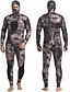 Χαμηλού Κόστους Wetsuits &amp; Diving Suits-MYLEDI Ανδρικά Πλήρης στολή κατάδυσης 3 χιλιοστά SCR Νεοπρένιο Στολές κατάδυσης Διατηρείτε Ζεστό UPF50+ Γρήγορο Στέγνωμα Υψηλή Ελαστικότητα Μακρυμάνικο 2 τεμάχια Με Κουκούλα -  / καμουφλάζ / Σέρφινγκ