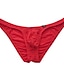 cheap Exotiska herrunderkläder-Men&#039;s Ruched Briefs Underwear - Normal 1 Piece Low Waist Black White Purple M L XL