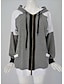 cheap Women&#039;s Hoodies &amp; Sweatshirts-Women&#039;s Hoodie Color Block Basic Hoodies Sweatshirts  Gray