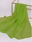 billige Tilbehør til kvinder-Dame Basale Chiffon Rektangulært tørklæde - Ensfarvet