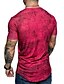 billige T-skjorter og singleter til herrer-Herre T skjorte Grafisk 3D Trykt mønster Kortermet Gate Topper Gatemote Svart Blå Rød