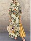 رخيصةأون Maxi Dresses-Women&#039;s Vintage Swing Dress - Geometric Purple Orange Navy Blue S M L XL