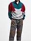 cheap Men&#039;s Hoodies &amp; Sweatshirts-Men&#039;s Casual Sweatshirt - Color Block Round Neck Green US36 / UK36 / EU44