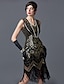 cheap Great Gatsby-The Great Gatsby Charleston Roaring 20s 1920s Cocktail Dress Vintage Dress Flapper Dress Prom Dress Prom Dresses Women&#039;s Tassel Fringe Costume Vintage Cosplay Party Homecoming Prom Sleeveless Knee