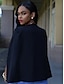 cheap Women&#039;s Blazer&amp;Suits-Women&#039;s V Neck Blazer Solid Colored White / Black S / M / L