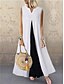 cheap Maxi Dresses-Women&#039;s Swing Dress Sleeveless Color Block Patchwork Boho White Black Yellow Blushing Pink Navy Blue S M L XL XXL 3XL 4XL 5XL / Maxi