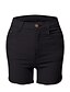 baratos Calças de mulher-Mulheres Básico Moda de Rua Chinos Shorts Calças Sólido Clássico Cintura Alta Branco Preto Rosa