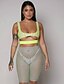 billige Calças de mulher-Women&#039;s Sporty Sweatpants Mesh Pants Micro-elastic Solid Colored Mid Waist Slim Blushing Pink Gray Green Orange S M L XL
