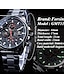 abordables Montres Mécaniques Homme-FORSINING Homme Montre Mécanique Montre Chic Habillée Grand Cadran Imperméable Double Fuseaux Horaires Date du jour Acier Inoxydable Suivre