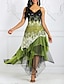 cheap Party Dresses-Women&#039;s Strap Dress Midi Dress Sleeveless Geometric Print Spring &amp; Summer Hot Elegant 2021 Black Army Green S M L XL XXL 3XL 4XL 5XL