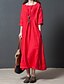 cheap Maxi Dresses-Women&#039;s Basic Shift Dress - Solid Colored Blue Red M L XL XXL