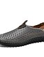 cheap Men&#039;s Slip-ons &amp; Loafers-Men&#039;s Loafers &amp; Slip-Ons Casual Preppy Comfort Breathable Waterproof Non-slipping Solid Colored Slogan Walking Shoes Mesh Spring Shoes / Cowhide
