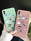 baratos Capas para iPhone-Capinha Para Apple iPhone XS / iPhone XR / iPhone XS Max Anti-poeira / IMD / Estampada Capa traseira Azulejo / Desenho Animado TPU