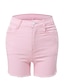 cheap Women&#039;s Pants-Women&#039;s Basic Streetwear Chinos Shorts Pants Solid Colored Classic High Waist White Black Blushing Pink