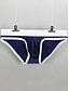 cheap Men&#039;s Exotic Underwear-Men&#039;s Basic Briefs Underwear - Normal 1 Piece Low Waist Black White Blue S M L