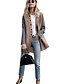 cheap Women&#039;s Coats &amp; Trench Coats-Women&#039;s Fall &amp; Winter Coat Daily Basic Street chic Stand Patchwork Long Color Block Solid Colored Black &amp; Gray Wine / Black / Khaki S / M / L