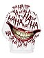 preiswerte 3D-Kapuzenpullis für Männer-Herren Übergröße Kapuzenshirt Farbblock 3D Totenkopf Motiv Mit Kapuze Halloween Täglich Grundlegend Alltag Kapuzenpullover Sweatshirts Weiß
