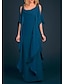 cheap Mother of the Bride Dresses-Sheath / Column Mother of the Bride Dress Plus Size Elegant Scoop Neck Floor Length Chiffon Half Sleeve with Appliques 2023